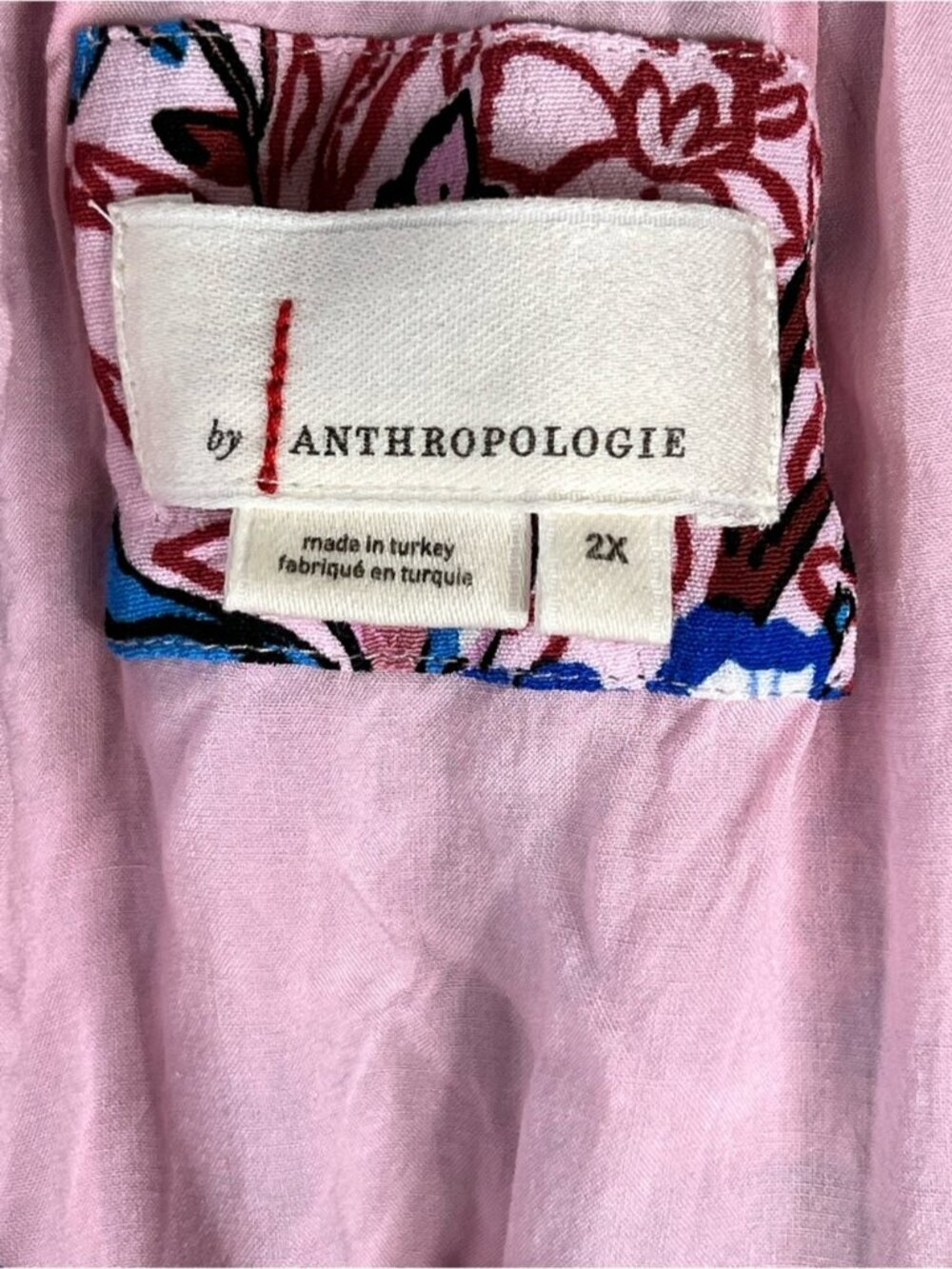 Anthropologie Robin Tiered Mini Dress Floral patchwork Size 2X Flowy Bohemian - Picture 8 of 13